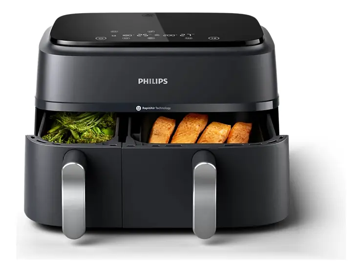 Freidora De Aire Philips Canasta Doble 9 Litros Phna35100 Negro — imagen 3