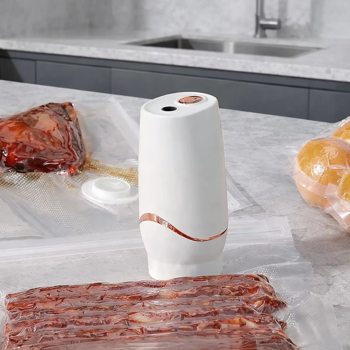 Bomba Selladora Al Vacío Portátil Para Alimentos — imagen 2