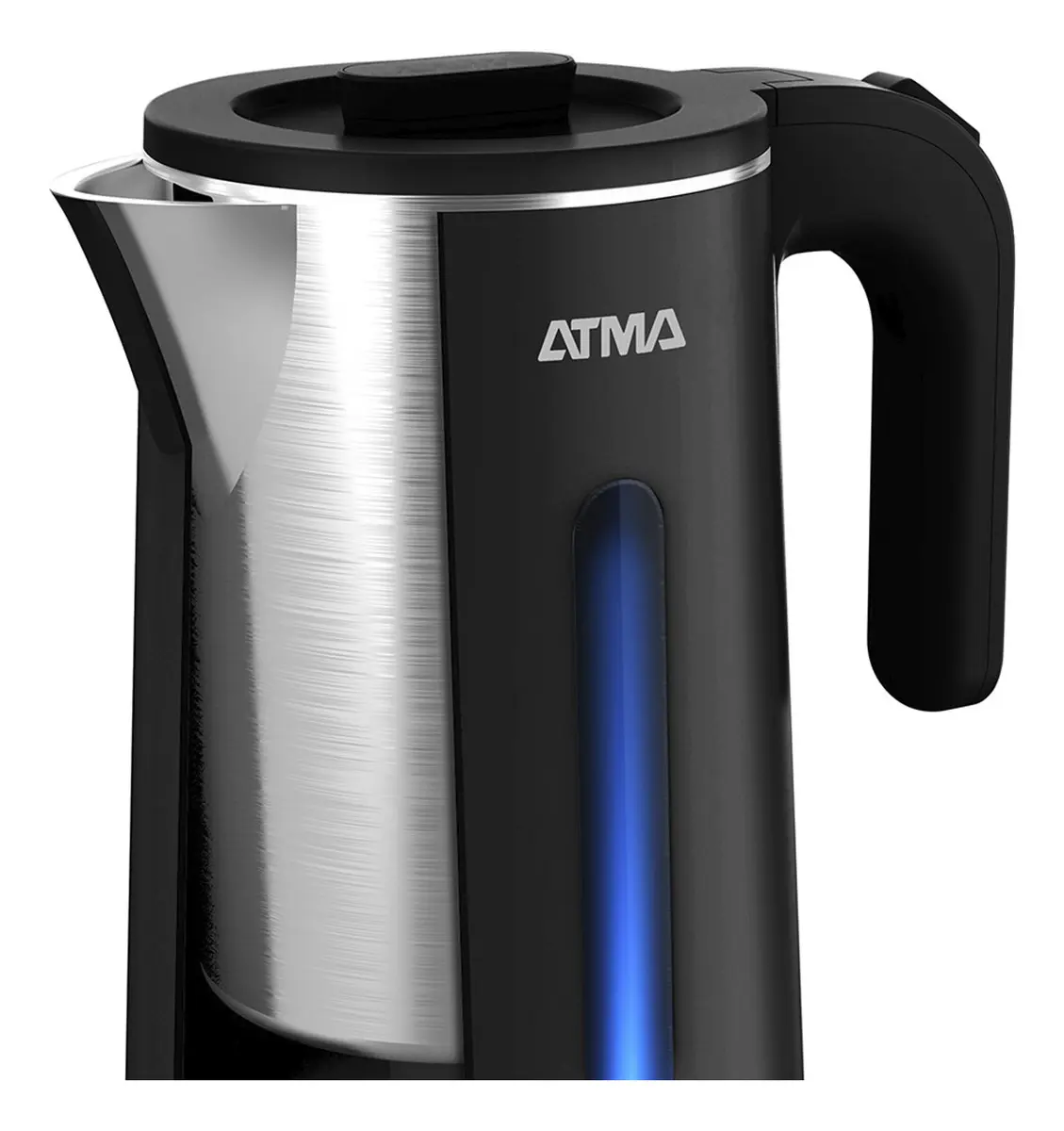 Pava Eléctrica ATMA Negra — Interior Acero Inoxidable, 1.8L, 1500W — imagen 3