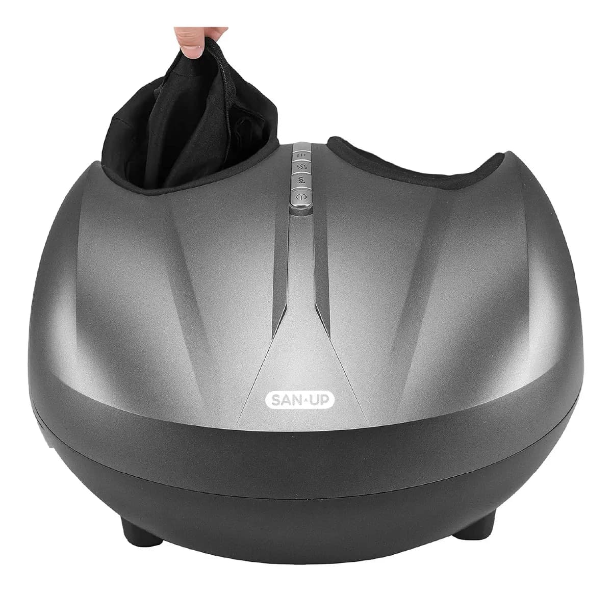 Masajeador De Pies San Up Reflexwave 3 Niveles De Calor Y Modos Masaje + 2 Niveles De Intensidad - Gris — imagen 5