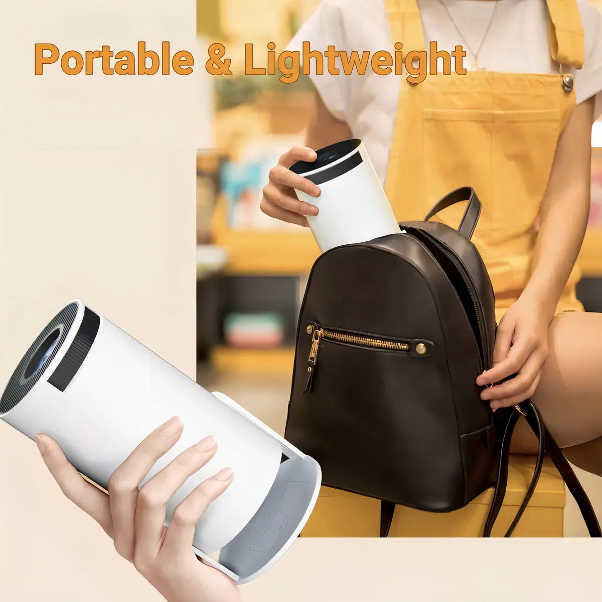 Proyector Led Smart Android 11 Fhd 4500 Lumenes Wifi Bt Color Blanco — imagen 6