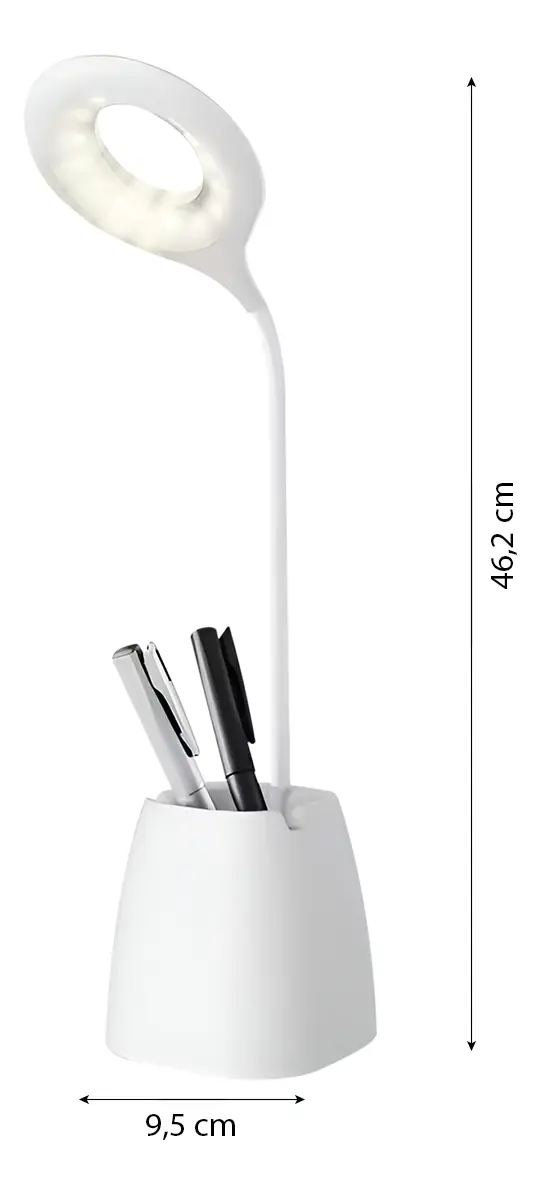 Lampara Velador Led Dakota Mesa Escritorio Flexible Dimerizable Táctil Recargable Lapicero — imagen 4