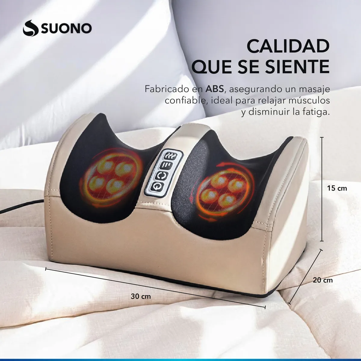 Masajeador de Pies con Calor, Compresión y Rodillos Alivio del Dolor Relajación Muscular y Mejora Circulación — imagen 2