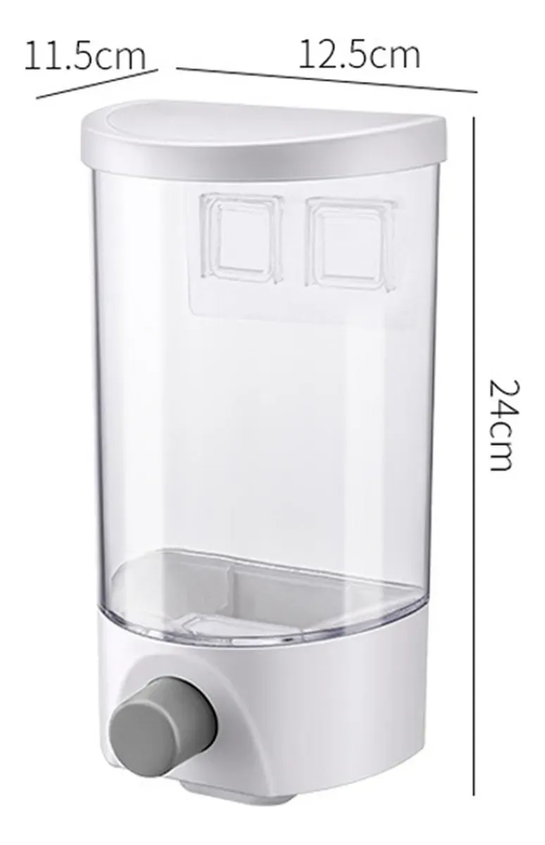 Dispenser de Cereales Individual para Pared — 1.5L Crystal Rock — imagen 4