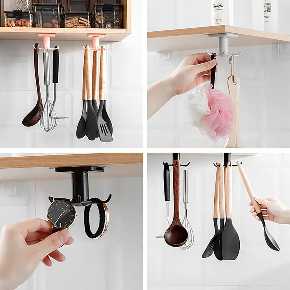 Gancho Giratorio Organizador Alacena Cocina Baño Utensillos — imagen 4