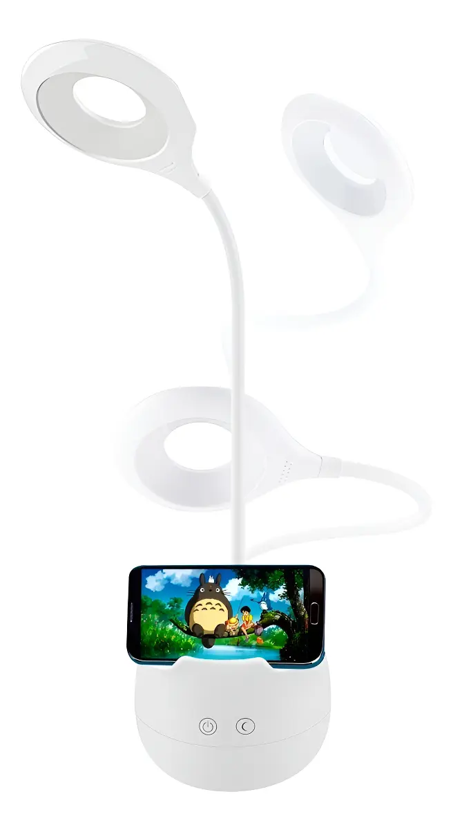 Lámpara Táctil LED Inalámbrica Electroland Escritorio Blanco USB Plegable