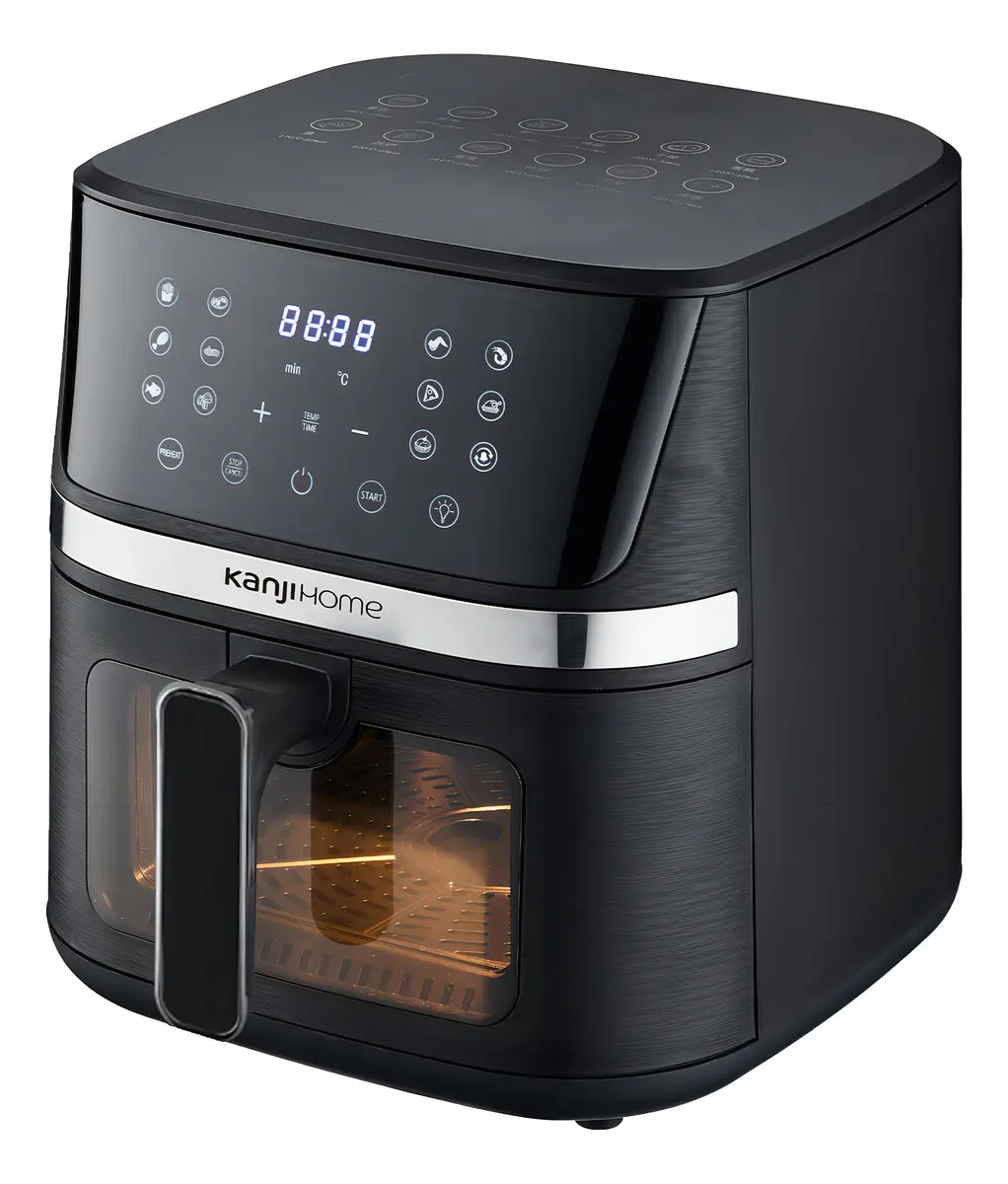 Freidora De Aire Kanji Home 8 Litros +10 Funciones Canasta Antiadherente Kjh-1700dc 1700w Lh Color Negro — imagen 5