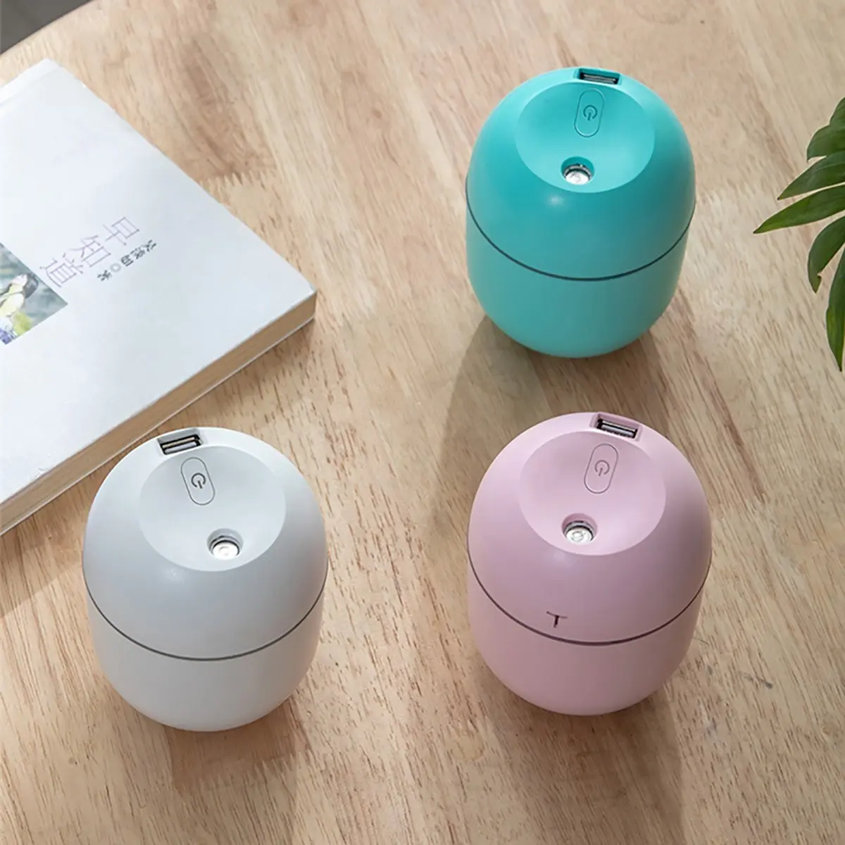 Humidificador Portátil USB 220ml — Difusor Aromático Cápsula Blanca — imagen 3