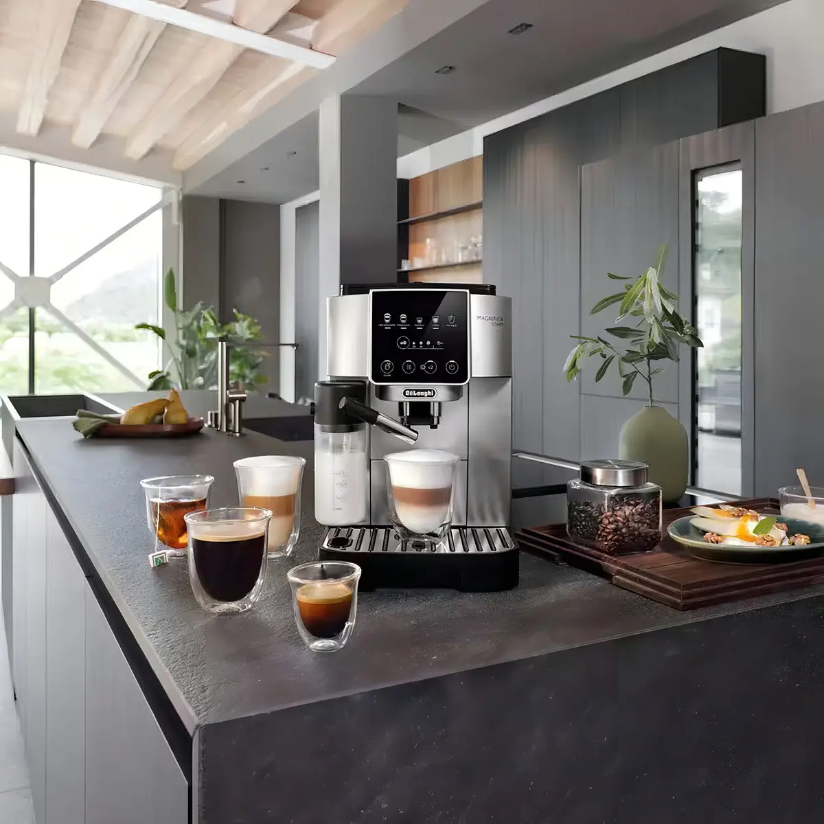Cafetera espresso De'Longhi Magnifica Start ECAM220.80.SB 15 bar gris — imagen 7