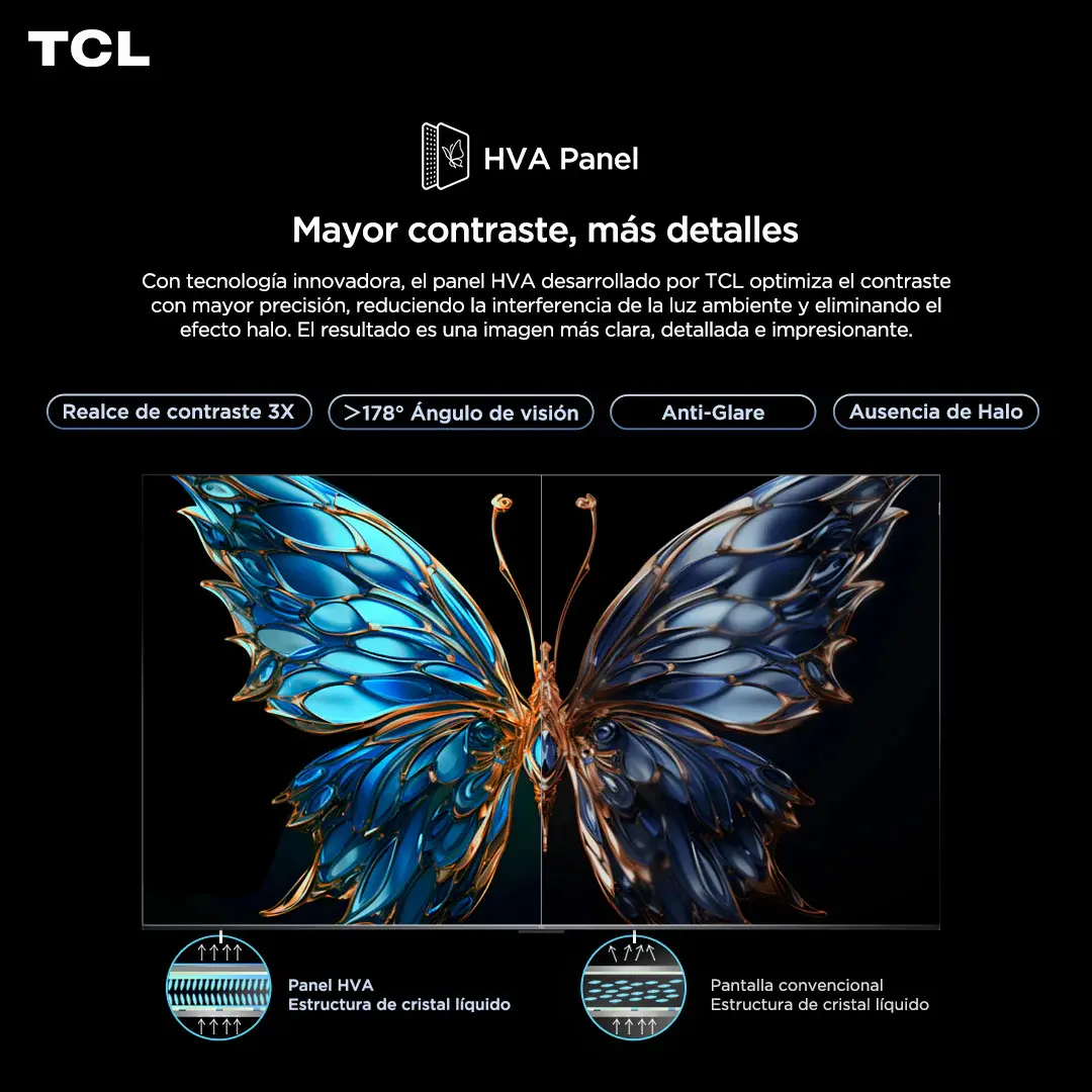 Smart TV 43" TCL QLED Pro Full HD 43S5K Google TV Dolby Audio — imagen 5