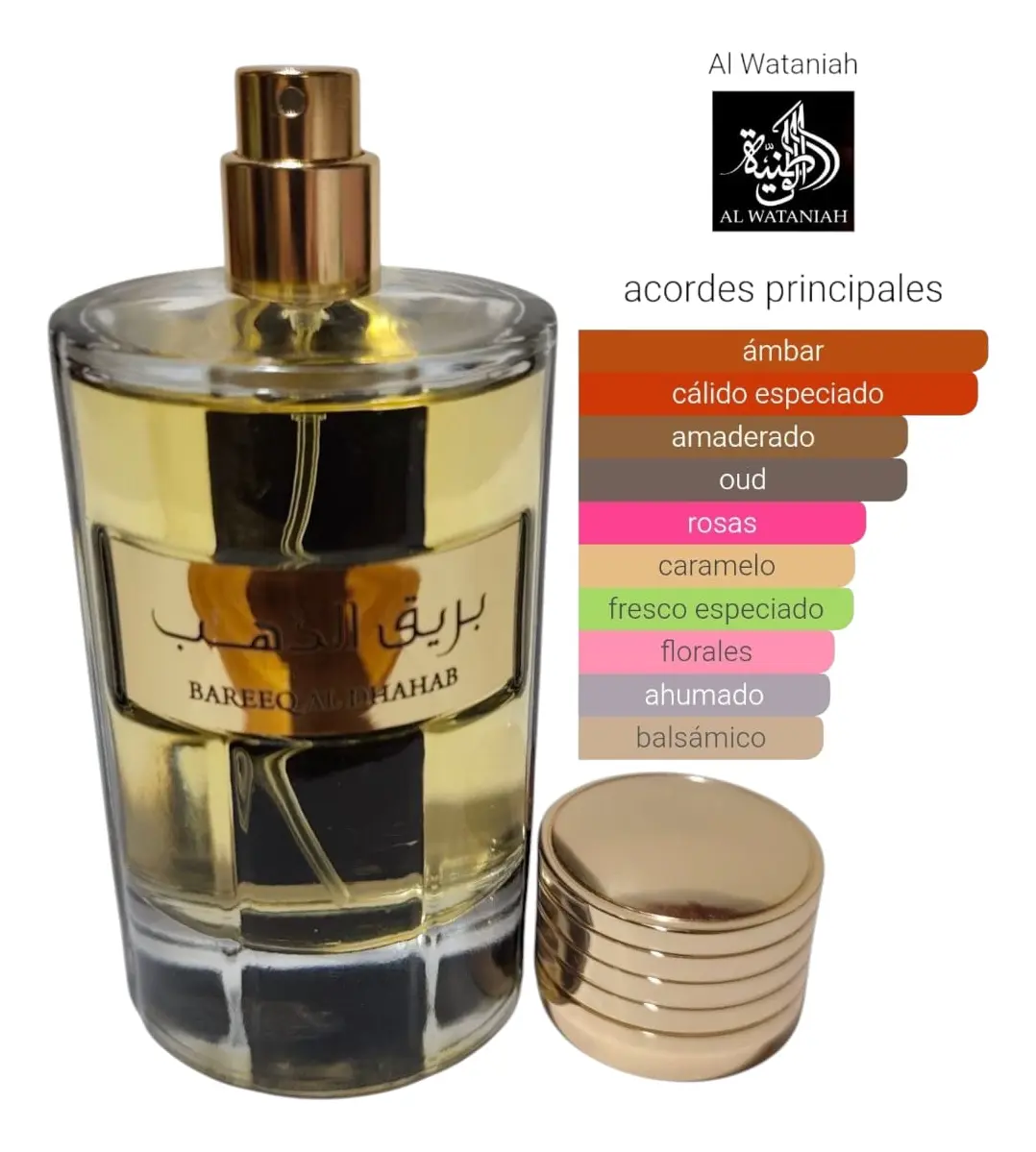 Al wataniah Bareeq Al Dhahad EDP 100 ml para hombre — imagen 4