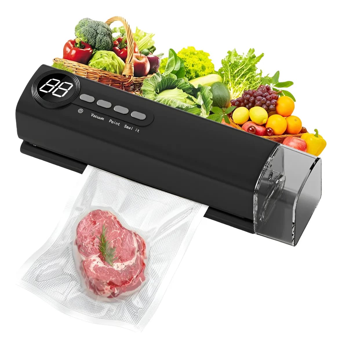 Sellador Bolsas Al Vacio Portatil Multifuncion Recargable