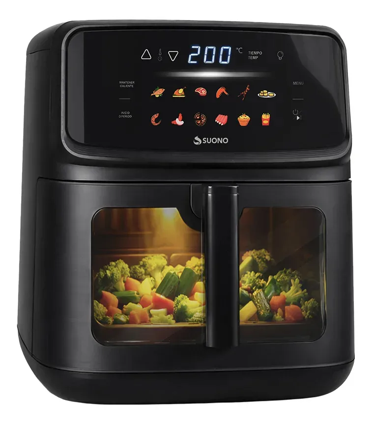Airfryer Suono Digital Y Doble Resistencia 12 Programas 10l Negro — imagen 3