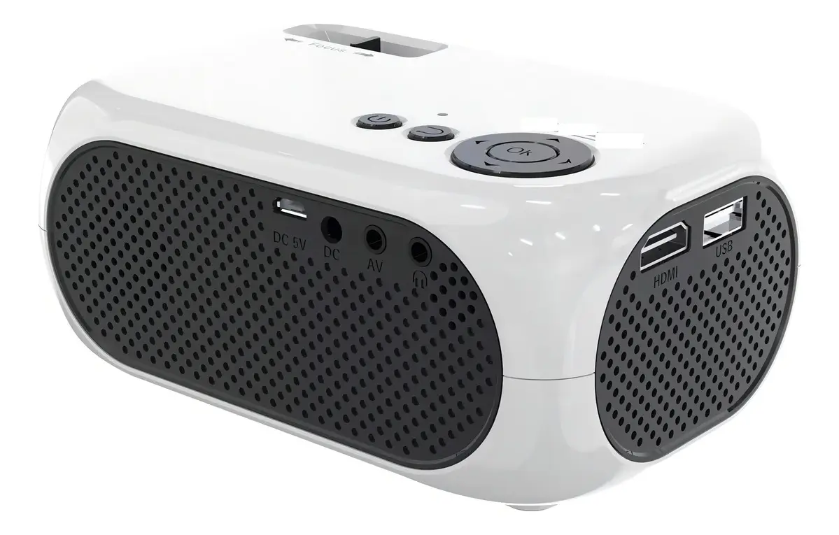 Mini Proyector Led Portatil 1200 Lumens Color Blanco — imagen 6