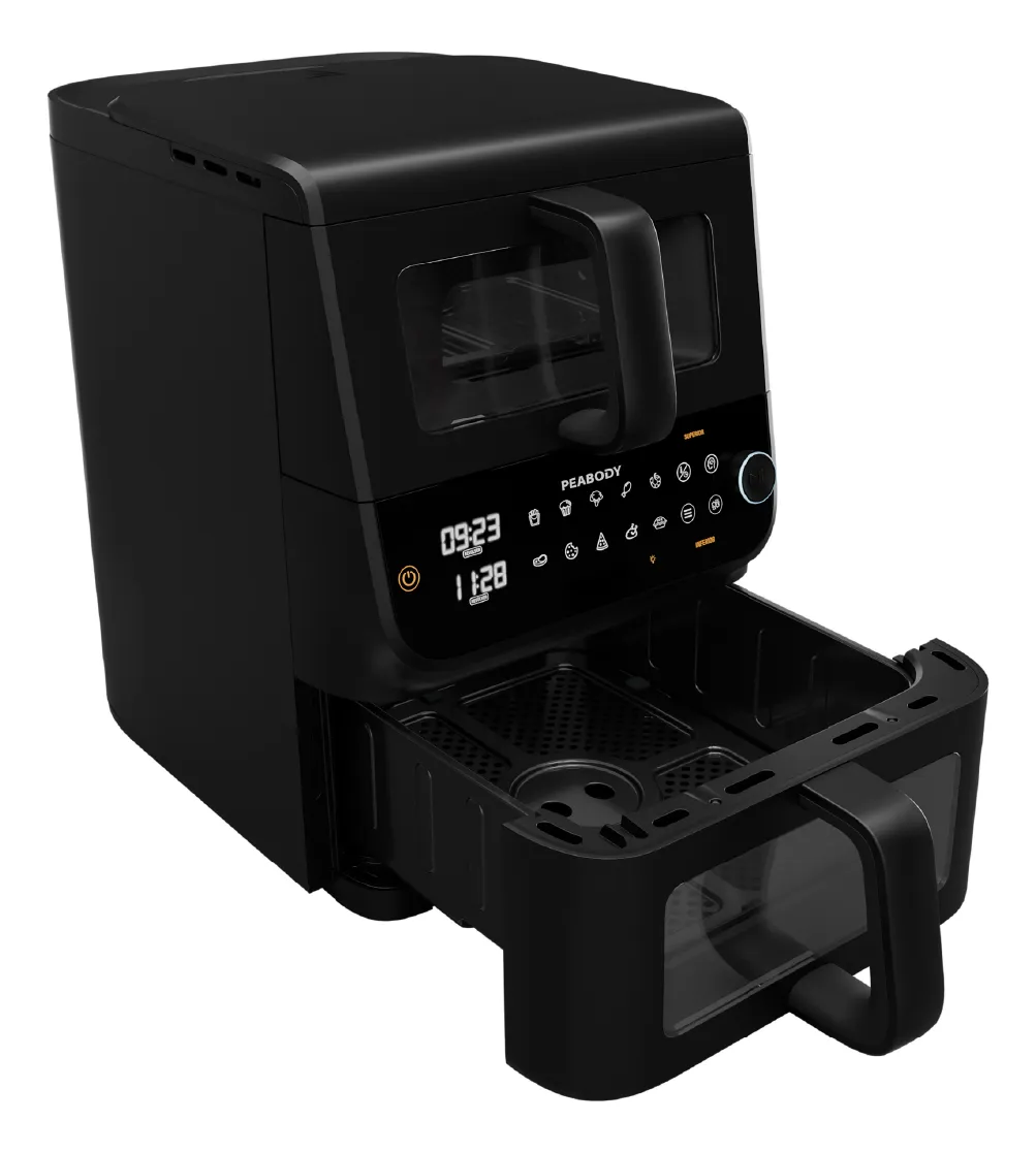 Freidora Doble Piso Pe-afdl102n Capacidad 10 L Peabody Negro — imagen 3
