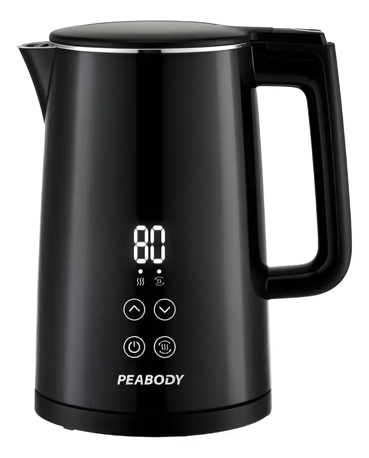 Pava Eléctrica Peabody Digital — 40–100°C y Función Mate