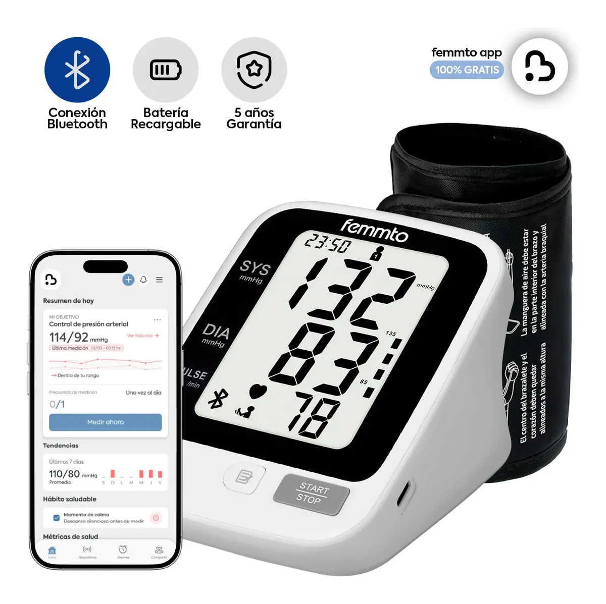 Tensiómetro Digital Femmto KF-DT65S