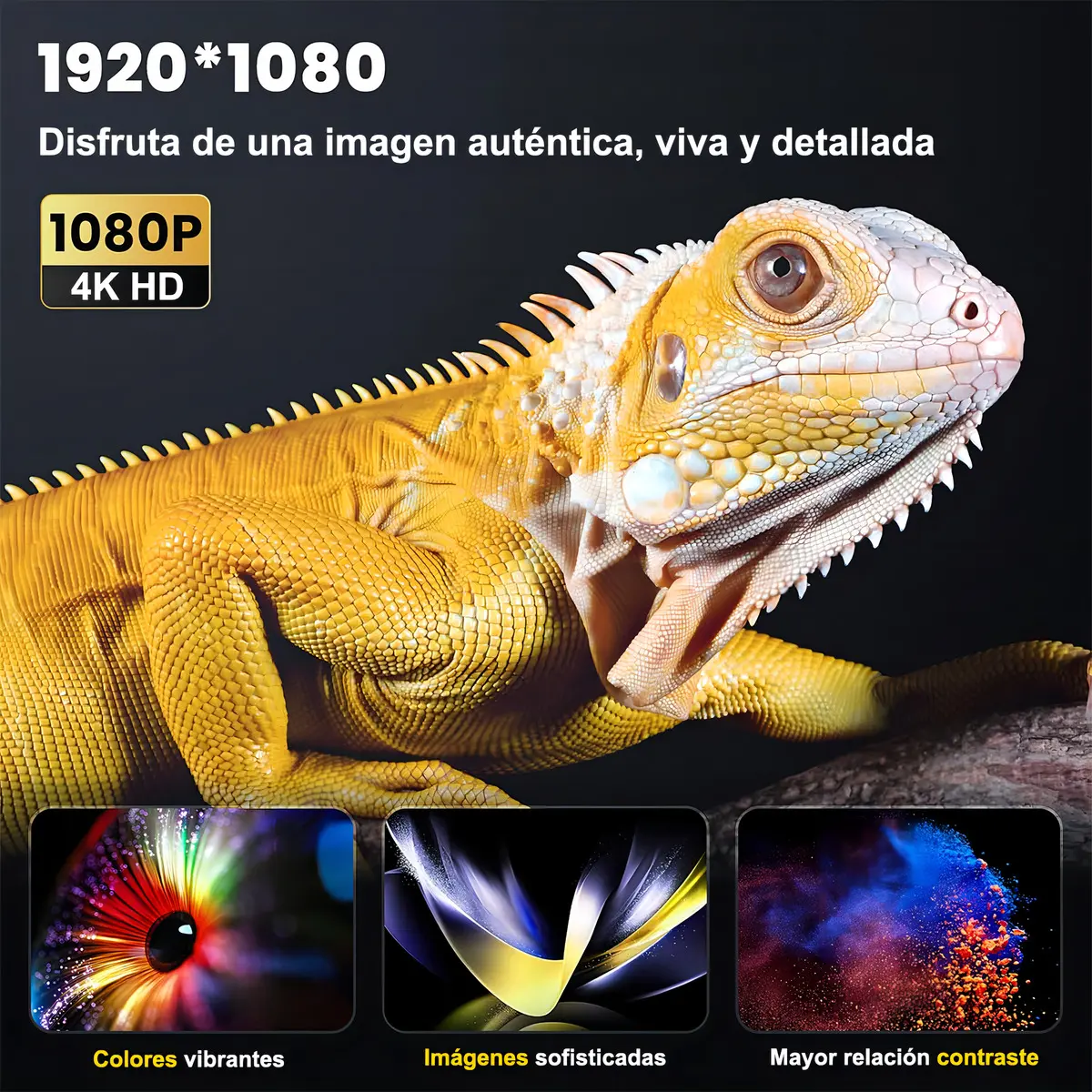 Proyector Genérica proyector Android 9000lm blanco — imagen 3