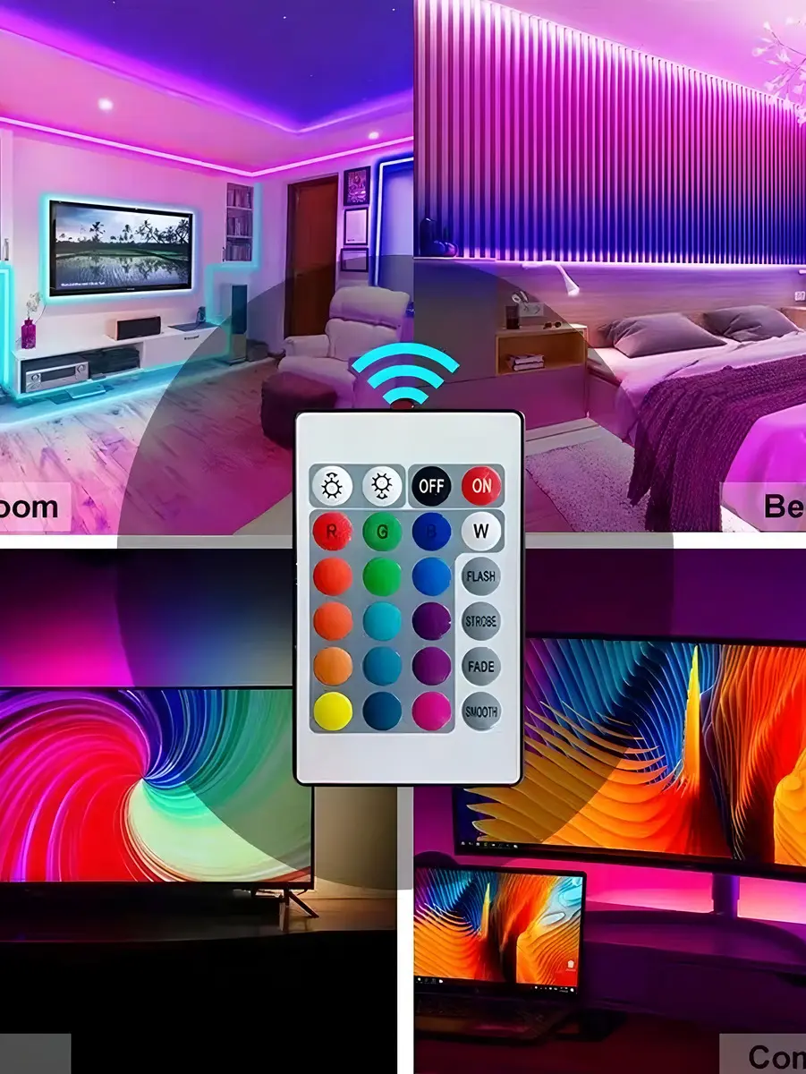 Tira LED RGB 5m Hytoshy 5050 60 LEDs/m IP64 Exterior con Control — imagen 5