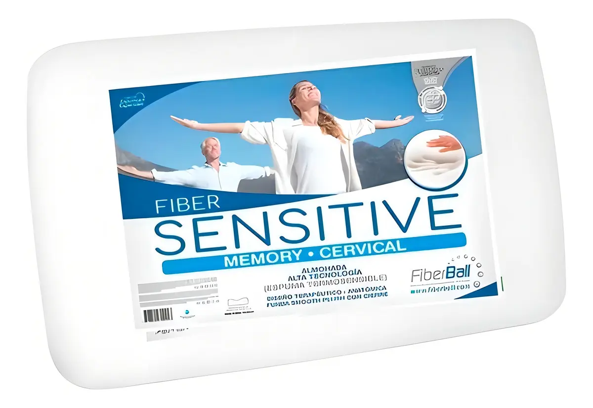 Almohada Cervical Fiberball Sensitive Antiácaros
