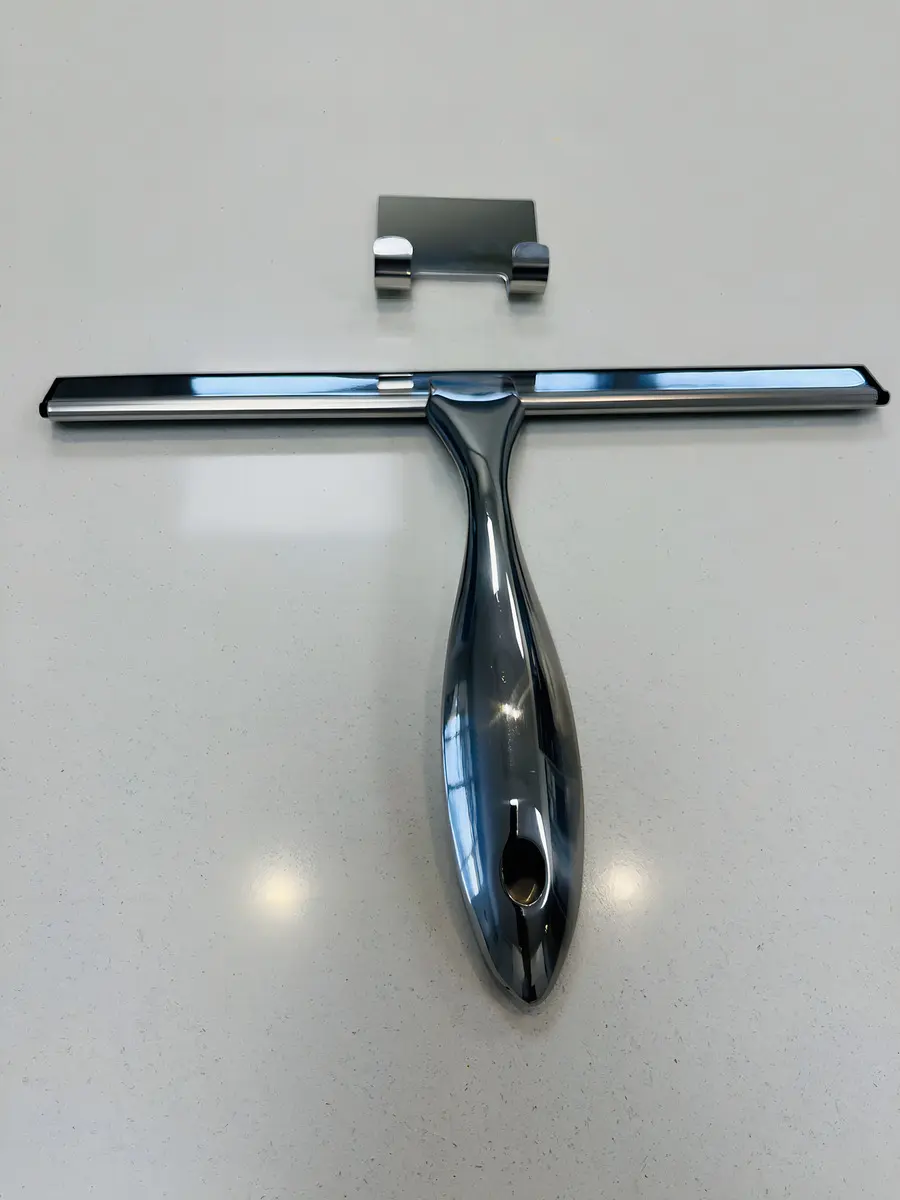 Secador Limpia Vidrios Kiokio Profesional Acero Inoxidable 25cm — imagen 5