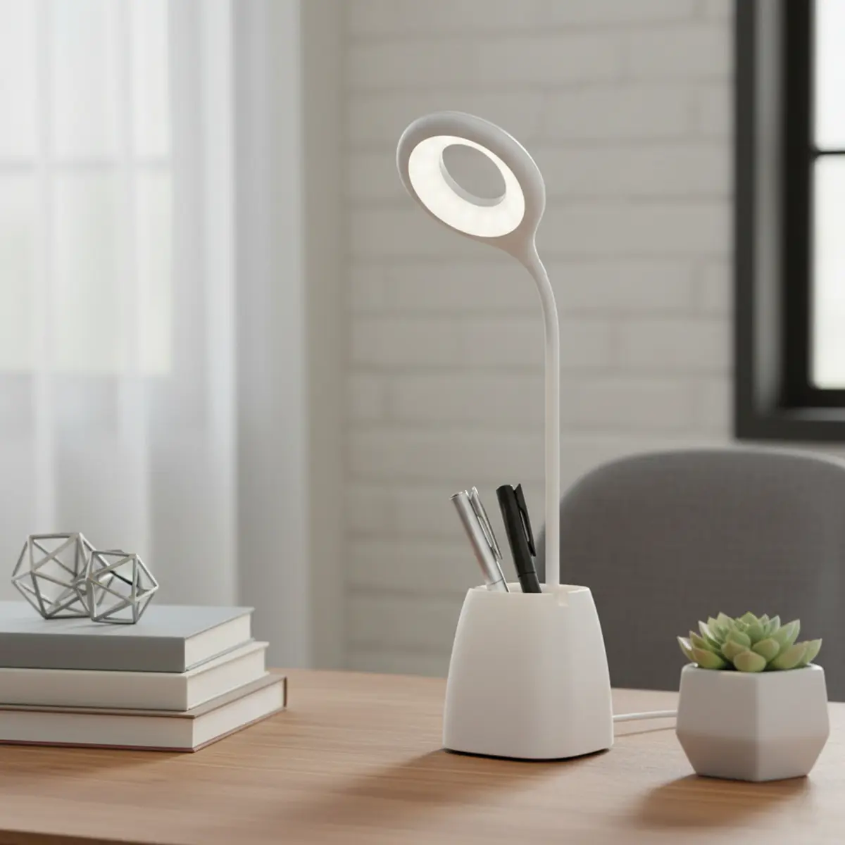 Lampara Velador Led Dakota Mesa Escritorio Flexible Dimerizable Táctil Recargable Lapicero — imagen 5