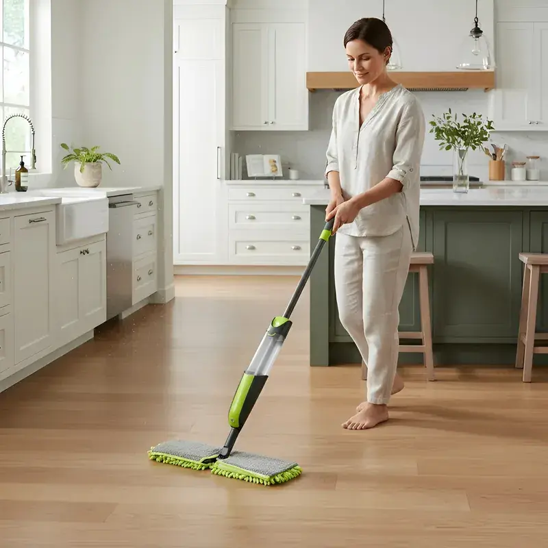 Mopa Doble Con Rociador Y Trapeador Pearl Spray Limpia Fácil