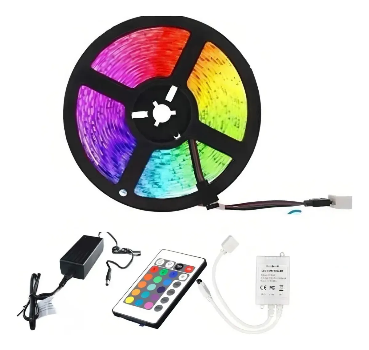 Tira LED RGB 5m Hytoshy 5050 60 LEDs/m IP64 Exterior con Control — imagen 3