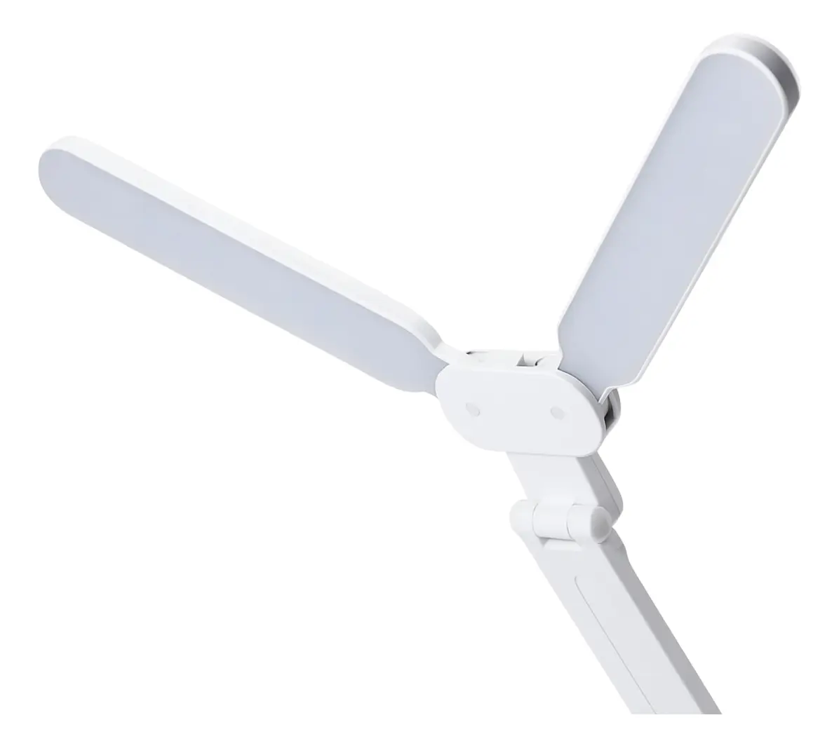 Lampara Velador VL040 Led Doble Dakota Plegable Mesa Escritorio Flexible Táctil Recargable Lapicero Color Blanco — imagen 4