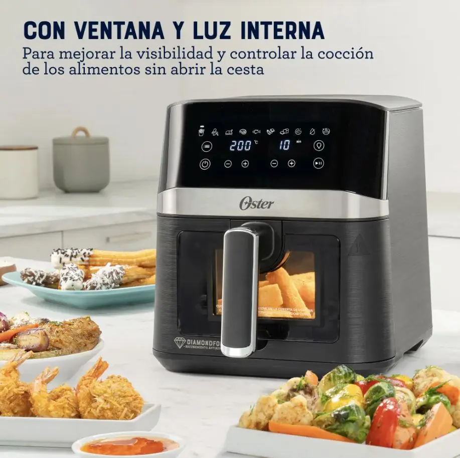 Freidora De Aire Digital Oster Con Ventana 4 Litros — imagen 4