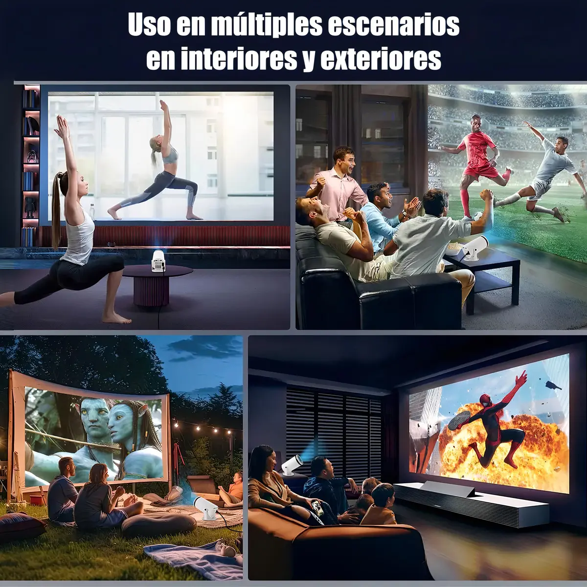 Proyector Genérica proyector Android 9000lm blanco — imagen 9