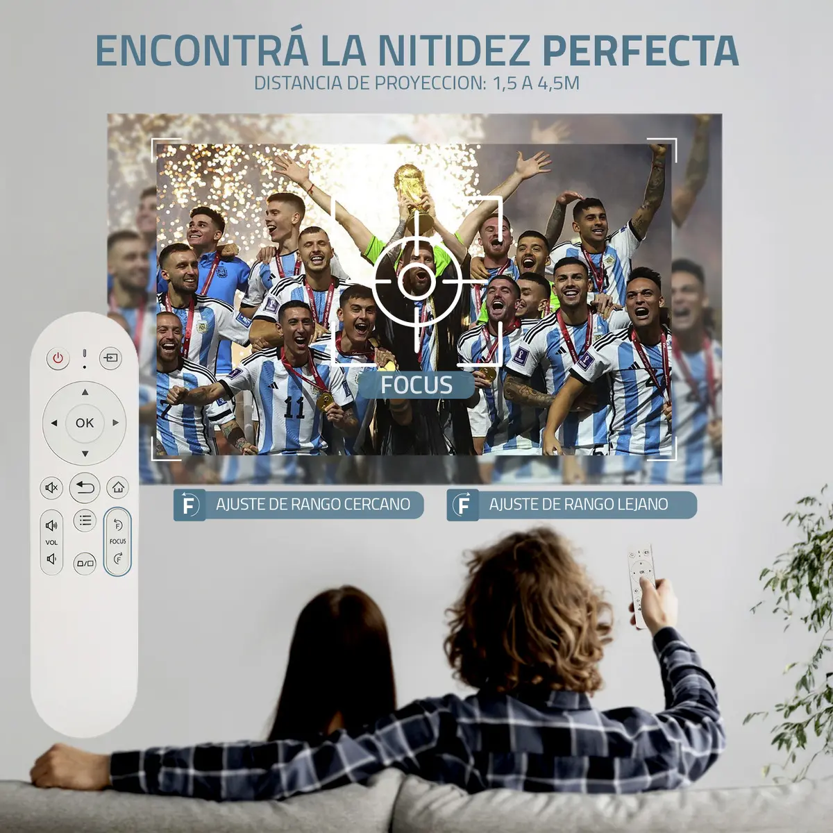 Mini Proyector Portátil 4k Fika B2 Full Hd 1080p 14000 Lumens 300 ANSI Lumens Android Wifi Cine Color Blanco — imagen 10
