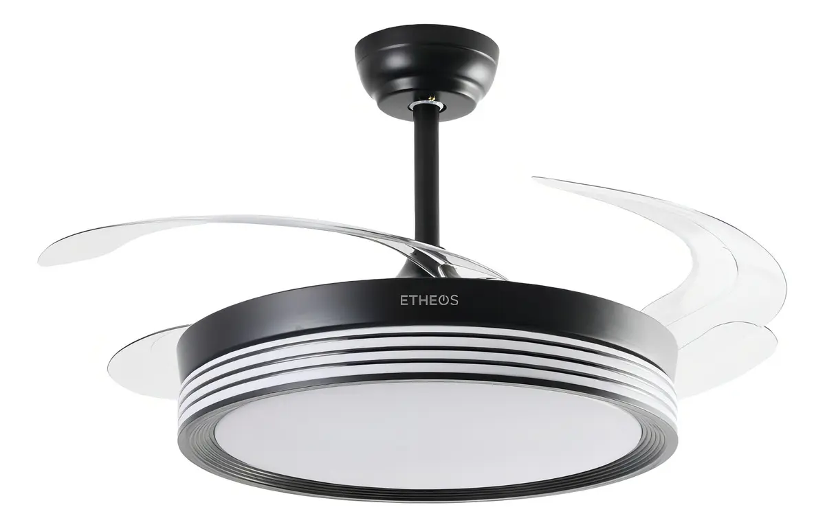Ventilador De Techo Retráctil Etheos 100w Luz Led Control — imagen 5