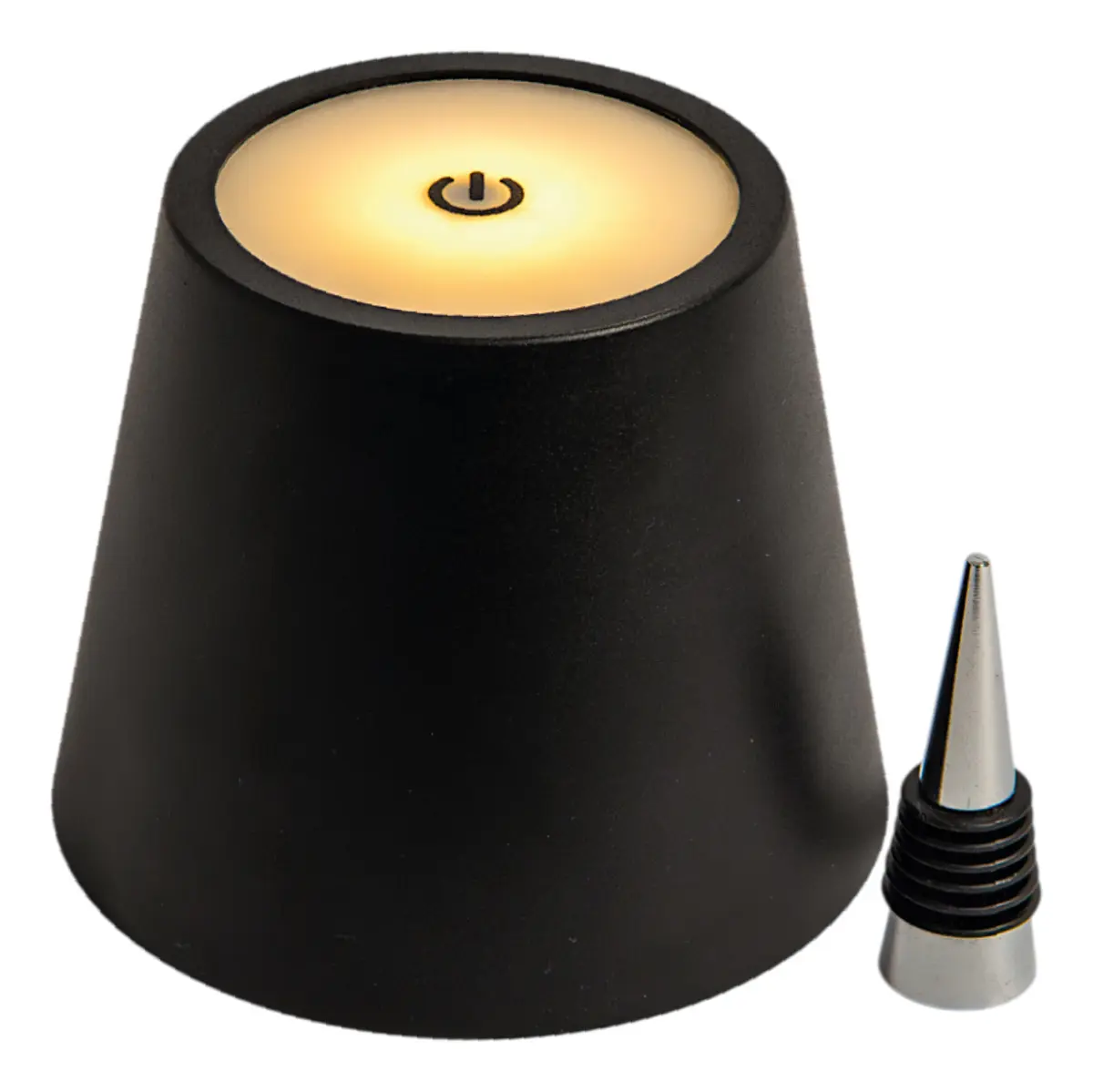 Velador Táctil LED Recargable Practiled USB Para Botella Mesa Luz Regulable — imagen 4
