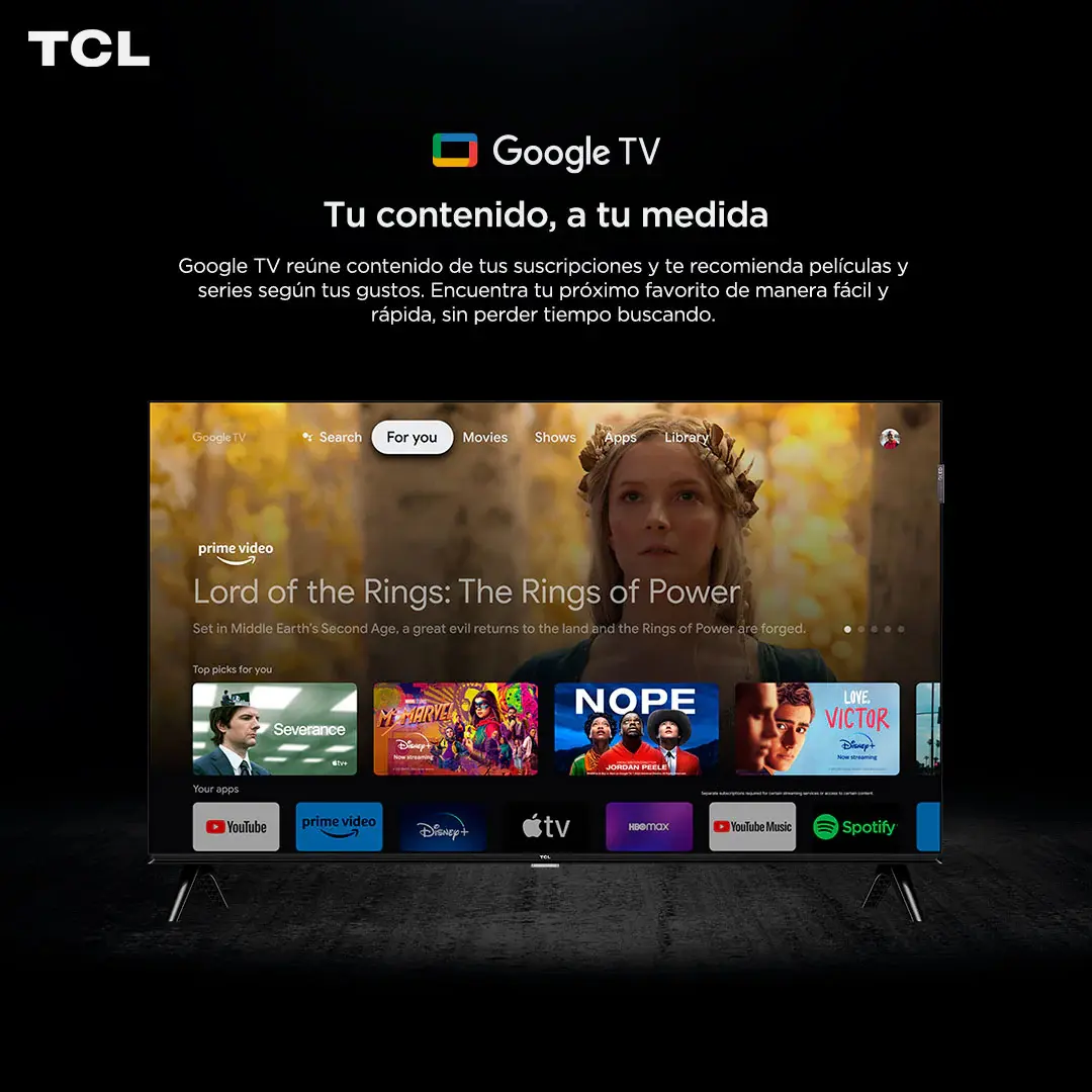 Smart TV 43" TCL QLED Pro Full HD 43S5K Google TV Dolby Audio — imagen 4