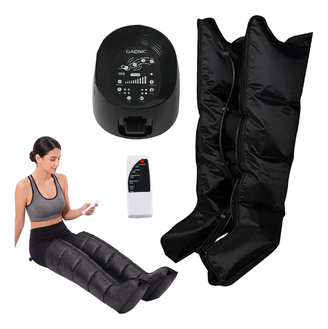 Botas de Presoterapia Gadnic 9 Intensidades Temporizador Automático 15 Min Controlador Plantillas