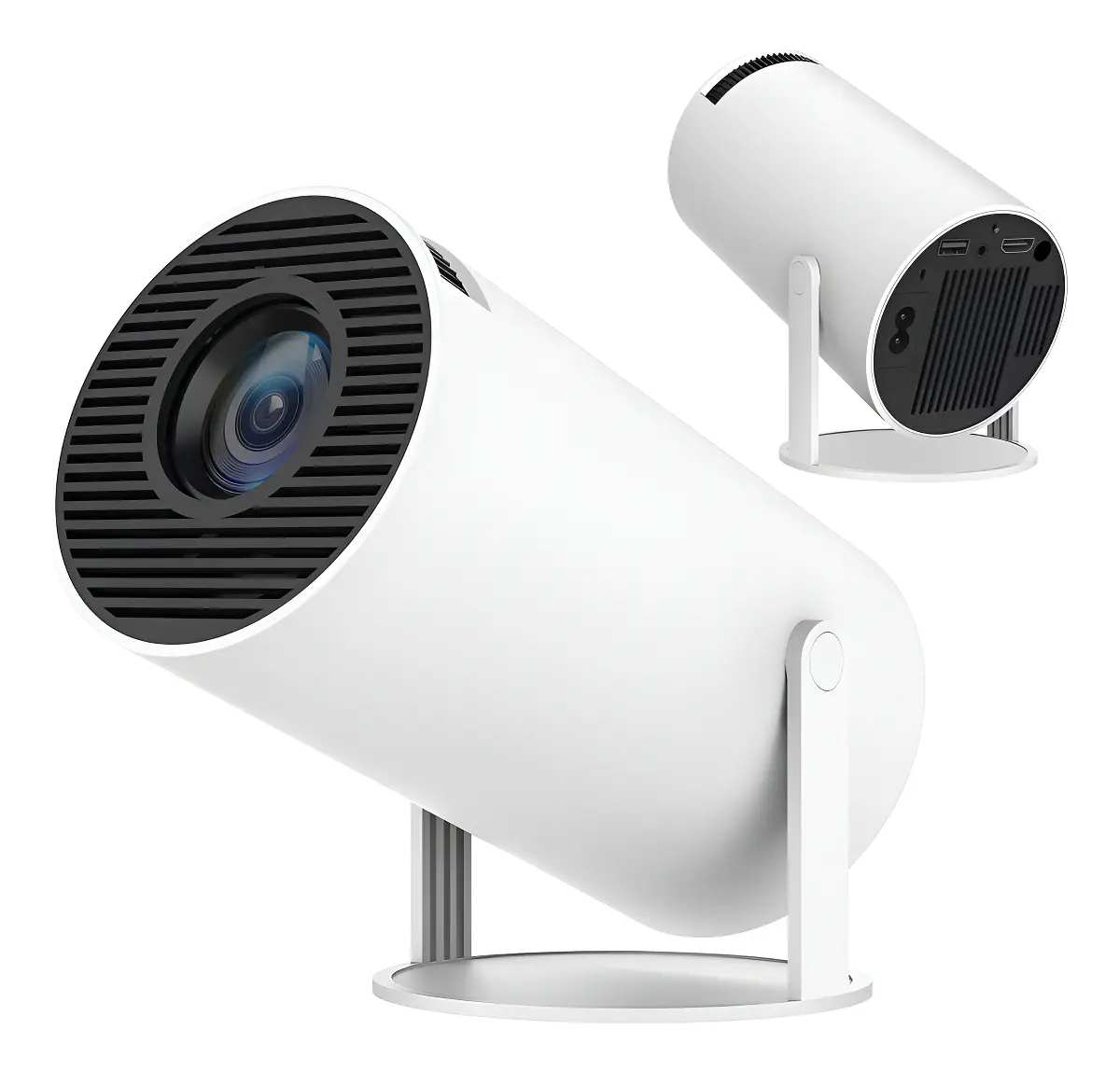 Proyector Portátil Long Xing Mini HY300 Android 11 Wi-Fi Bluetooth 4K Blanco