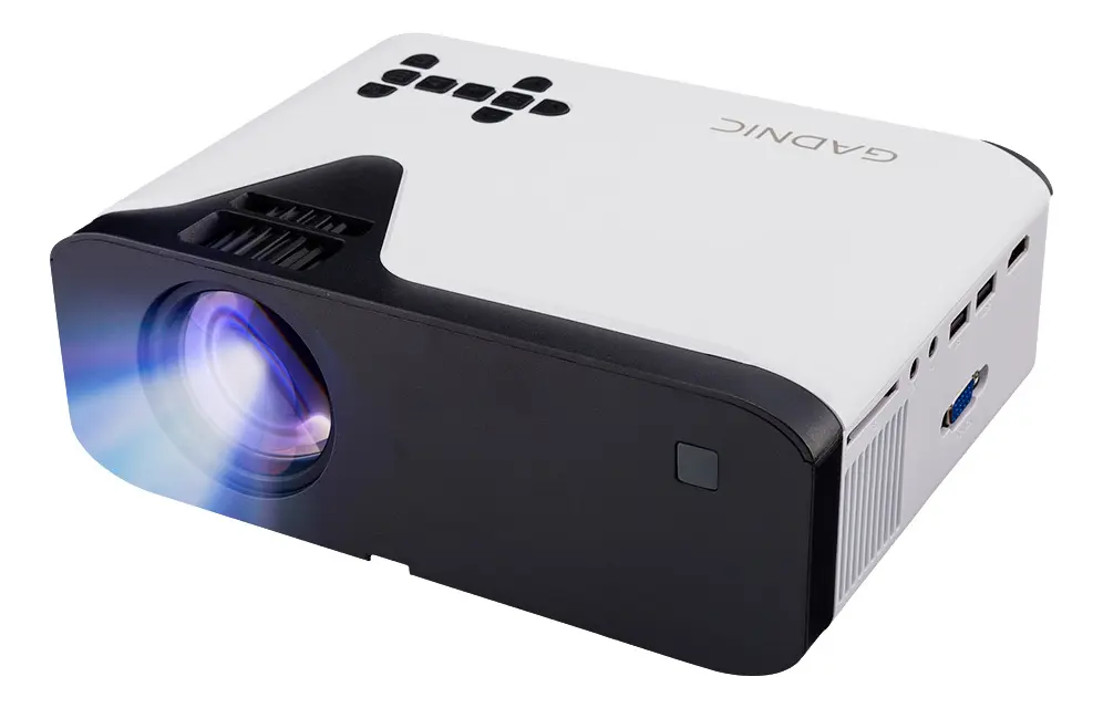 Proyector Portatil Gadnic P-3129 FHD Soporta 4K Bt Multi Conexion 5000 Lúmenes Control Remoto 40 a 150