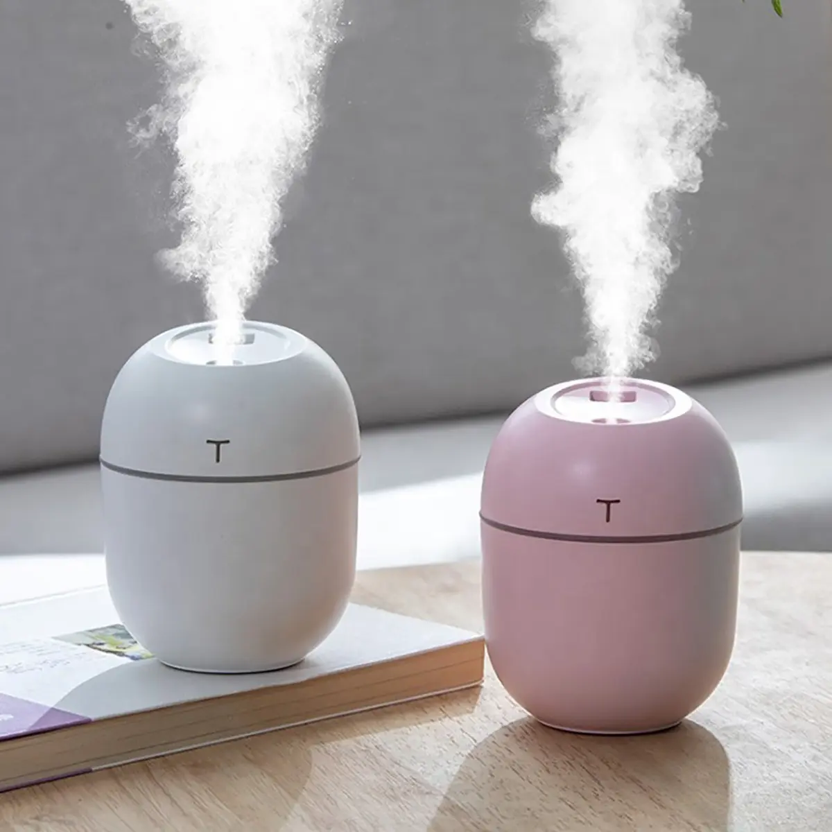 Humidificador Portátil USB 220ml — Difusor Aromático Cápsula Blanca — imagen 5