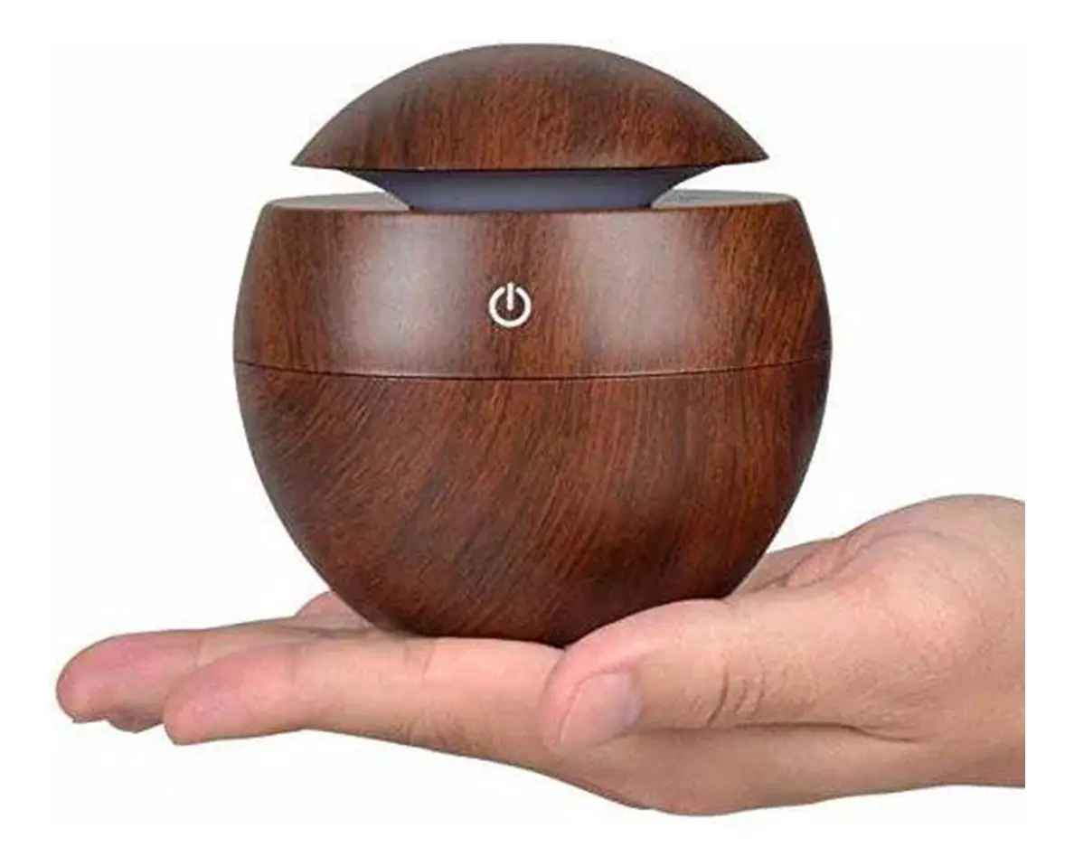 Aromatizador Ultrasónico USB LED RGB Simil Madera 130ml — imagen 3