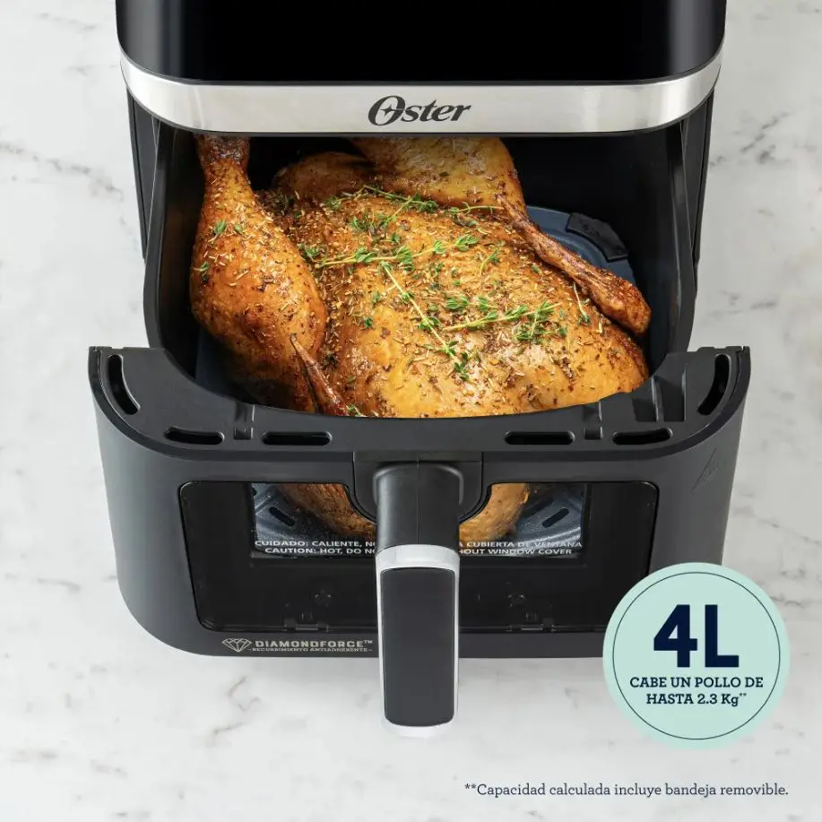 Freidora De Aire Digital Oster Con Ventana 4 Litros — imagen 5