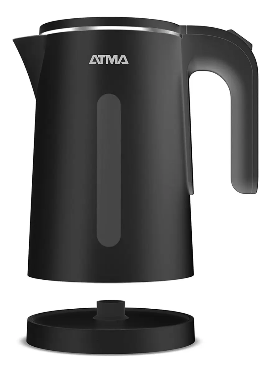 Pava Eléctrica ATMA Negra — Interior Acero Inoxidable, 1.8L, 1500W — imagen 4