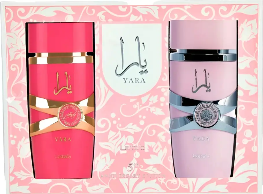 Set Lattafa Yara + Yara Candy 5th Anniversary Edition 2x100ml Mujer