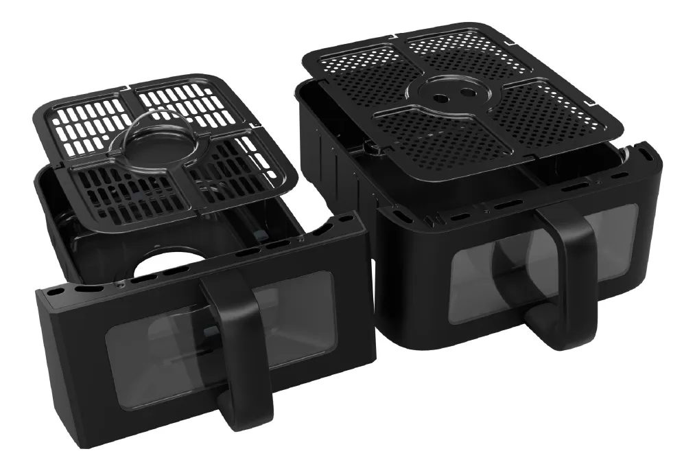 Freidora Doble Piso Pe-afdl102n Capacidad 10 L Peabody Negro — imagen 5