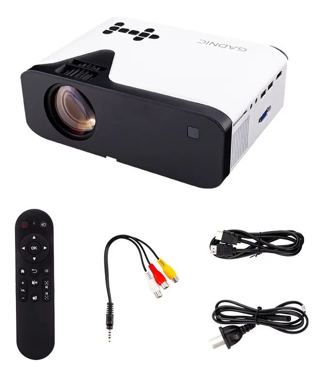 Proyector Portatil Gadnic P-3129 FHD Soporta 4K Bt Multi Conexion 5000 Lúmenes Control Remoto 40 a 150 — imagen 8