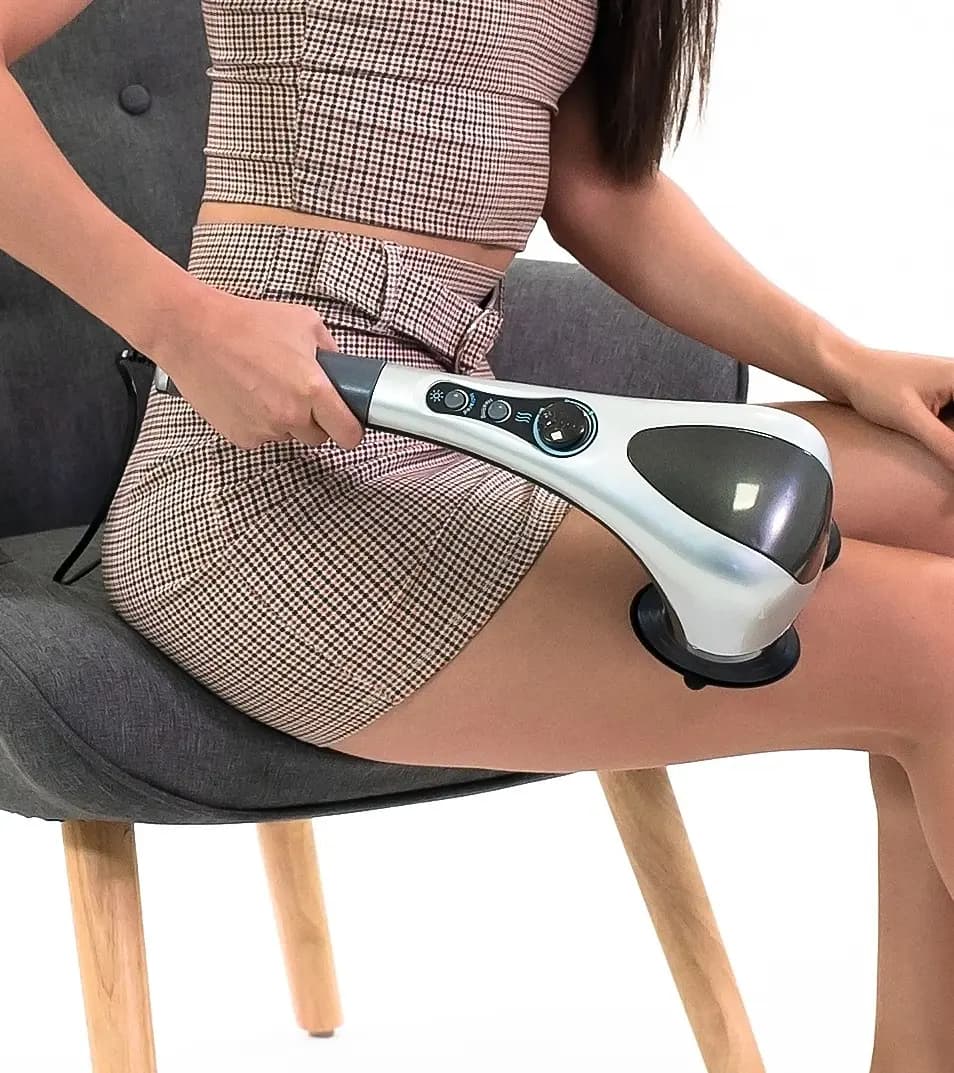 Masajeador Caliber Doble Cabezal Percutor Infrarrojo Premium