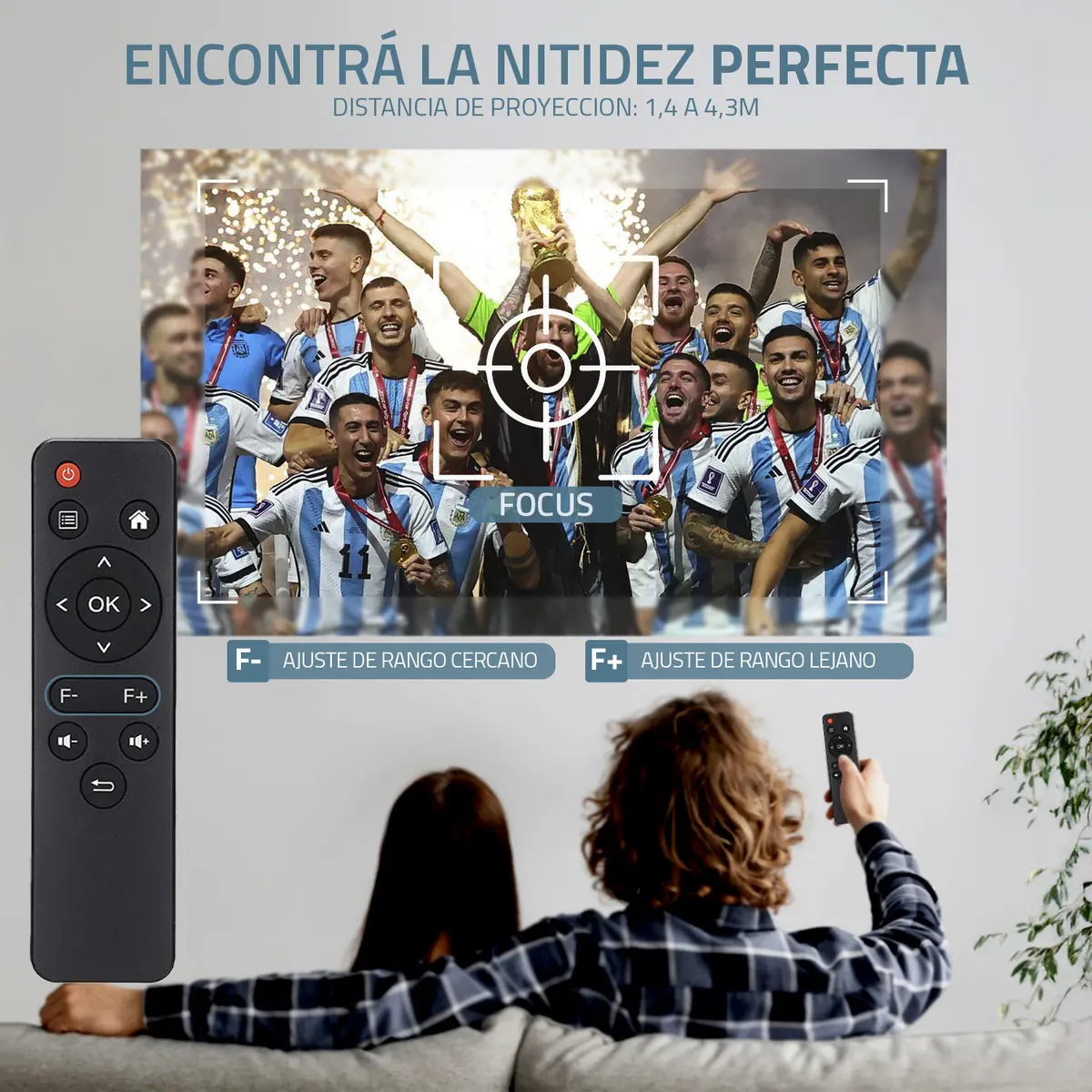Mini Proyector Portátil 4k Fika P8 Hd 720p 8000 Lumens 170 ANSI Android Wifi 4k Cine Color Blanco — imagen 8