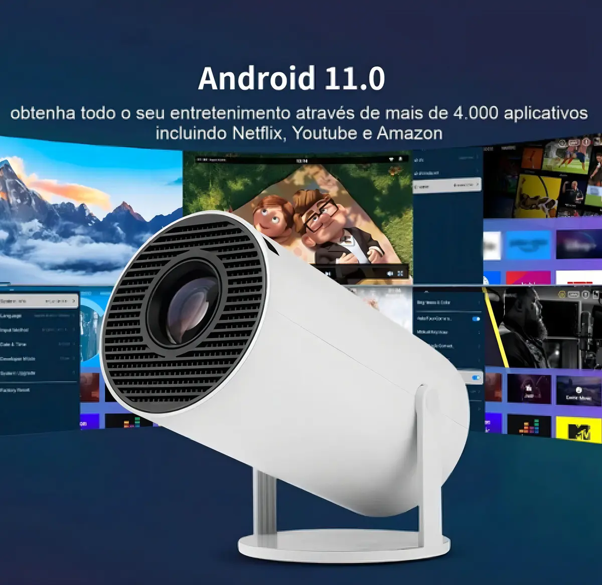 Proyector Portátil 4k Hy300 Full Hd Wifi Hdmi Android 11 Bt 5.0 — imagen 6