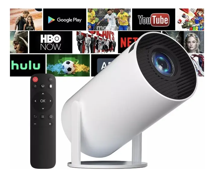 Proyector Led Smart Android 11 Fhd 4500 Lumenes Wifi Bt Color Blanco — imagen 4