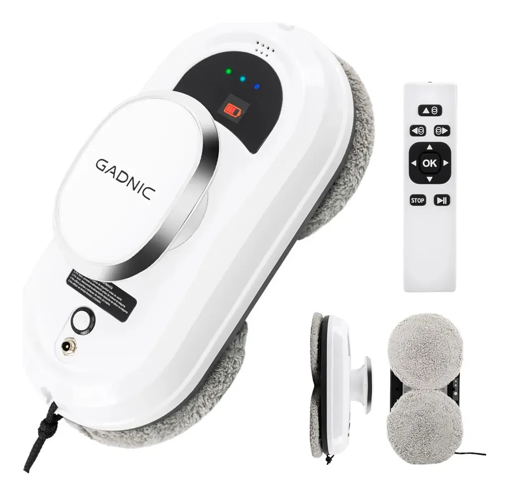 Robot Limpia Vidrios Gadnic Con 3 Modos de Limpieza Super Succión Pulverización